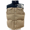 グッチ×ザ・ノースフェイス GG Padded Vest GG総柄 ダウンベスト ベージュ XS メンズ