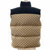 グッチ×ザ・ノースフェイス GG Padded Vest GG総柄 ダウンベスト ベージュ XS メンズ