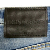 ディースクエアード Skater Jean ダメージ加工 ICONロゴ デニムパンツ インディゴブルー 42 メンズ