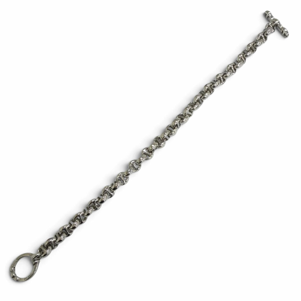 ホーセンブース 5MM OPEN-LINK BRACELET 6Pダイヤ オープンリンク ブレスレット シルバー メンズ