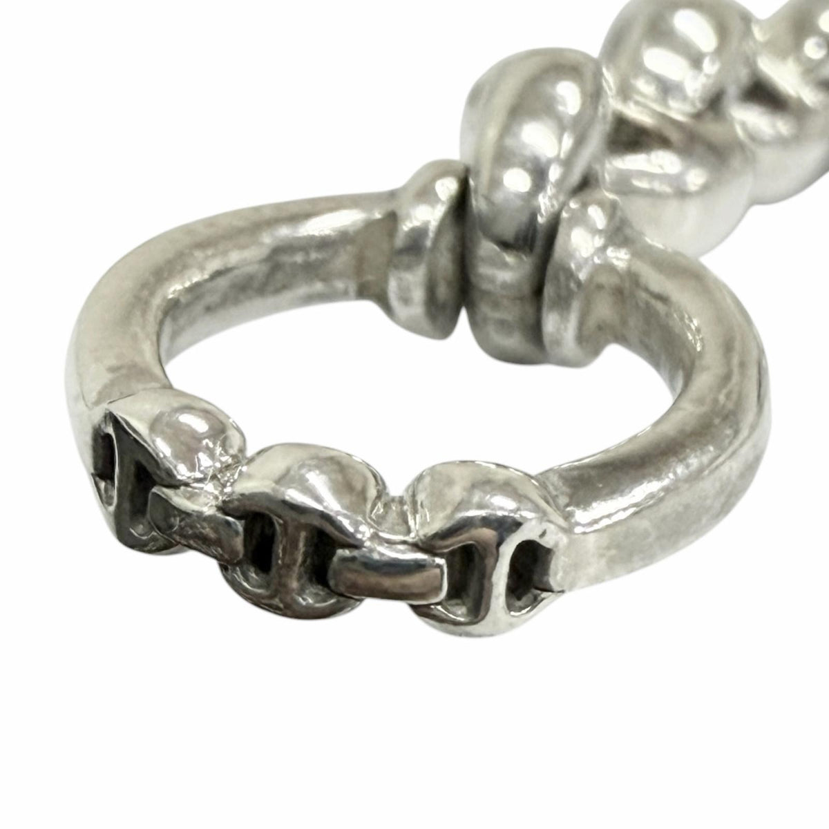 ホーセンブース 5MM OPEN-LINK BRACELET 6Pダイヤ オープンリンク ブレスレット シルバー メンズ