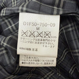 バーバリーブラックレーベル 裏チェック柄 レザージャケット ブラック M メンズ