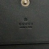 グッチ GGエンブレム カードケース グッチシマ 二つ折り パスケース 名刺入れ カードケース ブラック メンズ