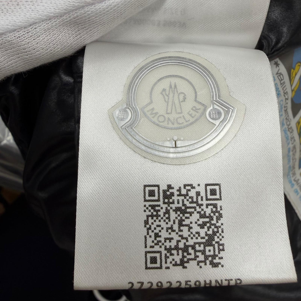 モンクレール BAYARD ロゴワッペン・フード付 ZIP UP ダウンジャケット ブラック 54847 レディース