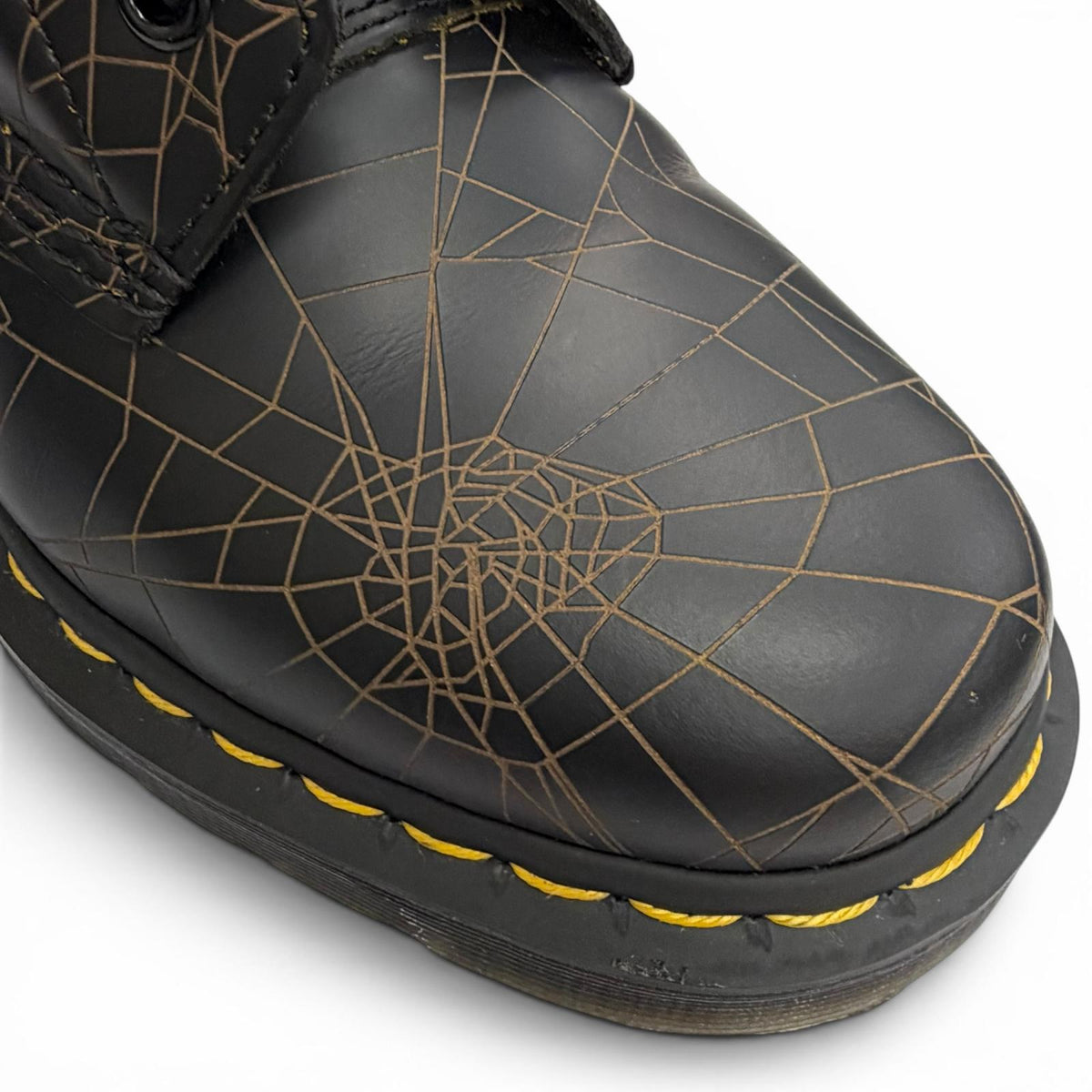 ドクターマーチン ヨウジヤマモト 1460 YY WEB 8 HOLE BOOTS スパイダーウェブ 蜘蛛の巣柄 レザー ショートブーツ ブラック UK5 メンズ
