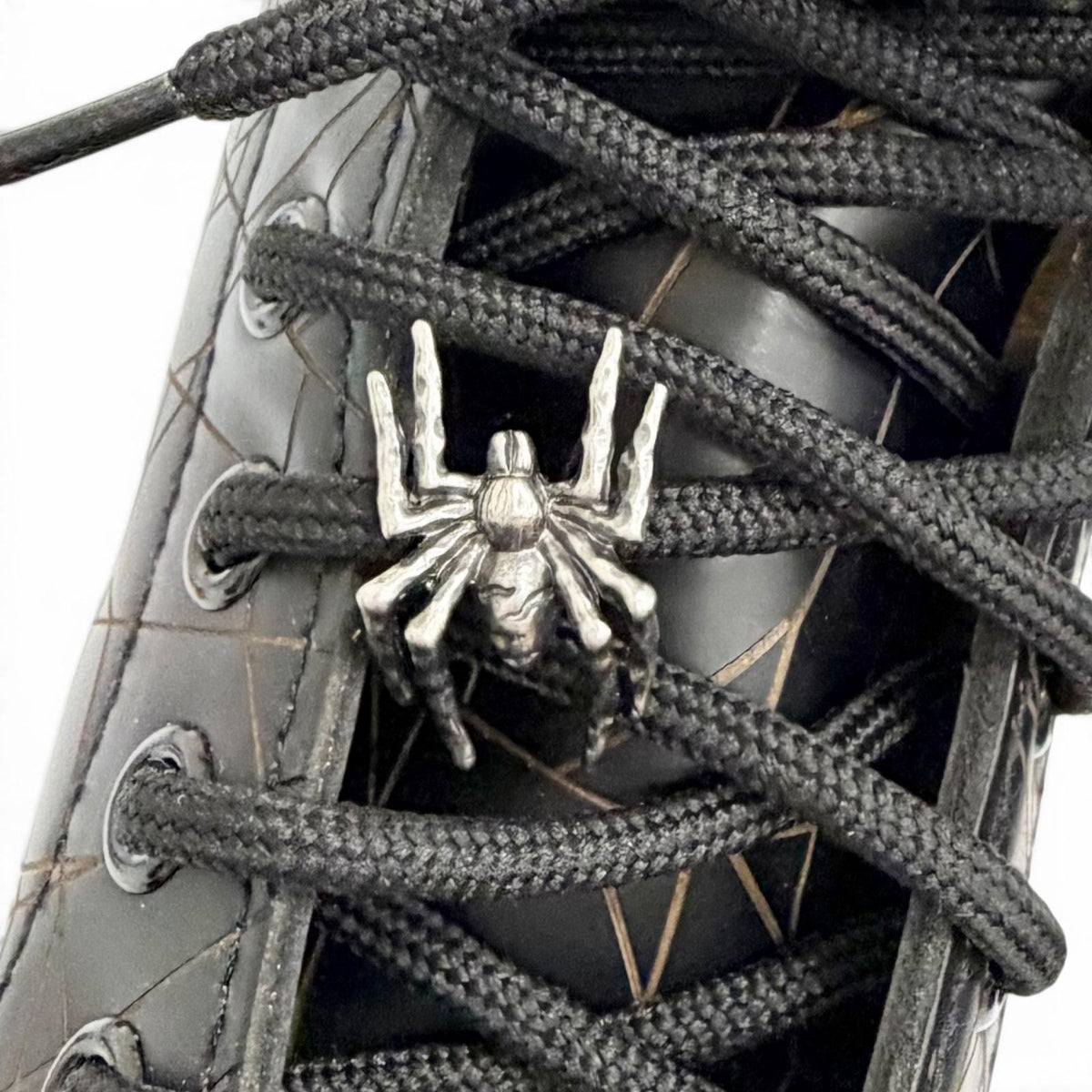 ドクターマーチン ヨウジヤマモト 1460 YY WEB 8 HOLE BOOTS スパイダーウェブ 蜘蛛の巣柄 レザー ショートブーツ ブラック UK5 メンズ
