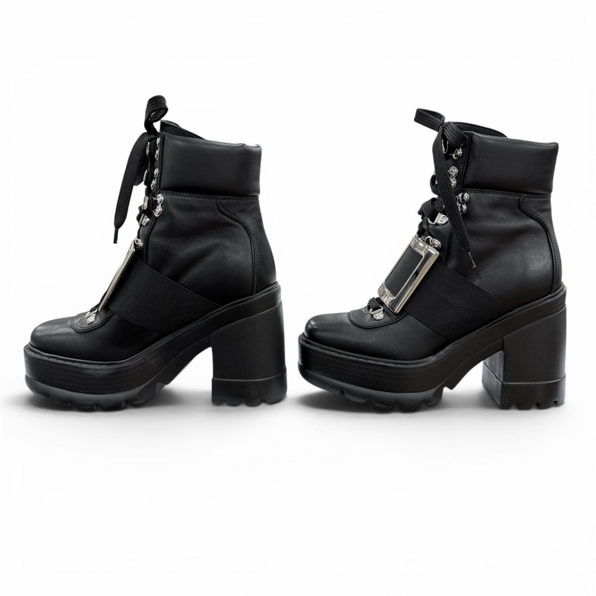 ロジェヴィヴィエ VIV UTILITY BOOTIE 85 ショートブーツ ブラック 35 レディース
