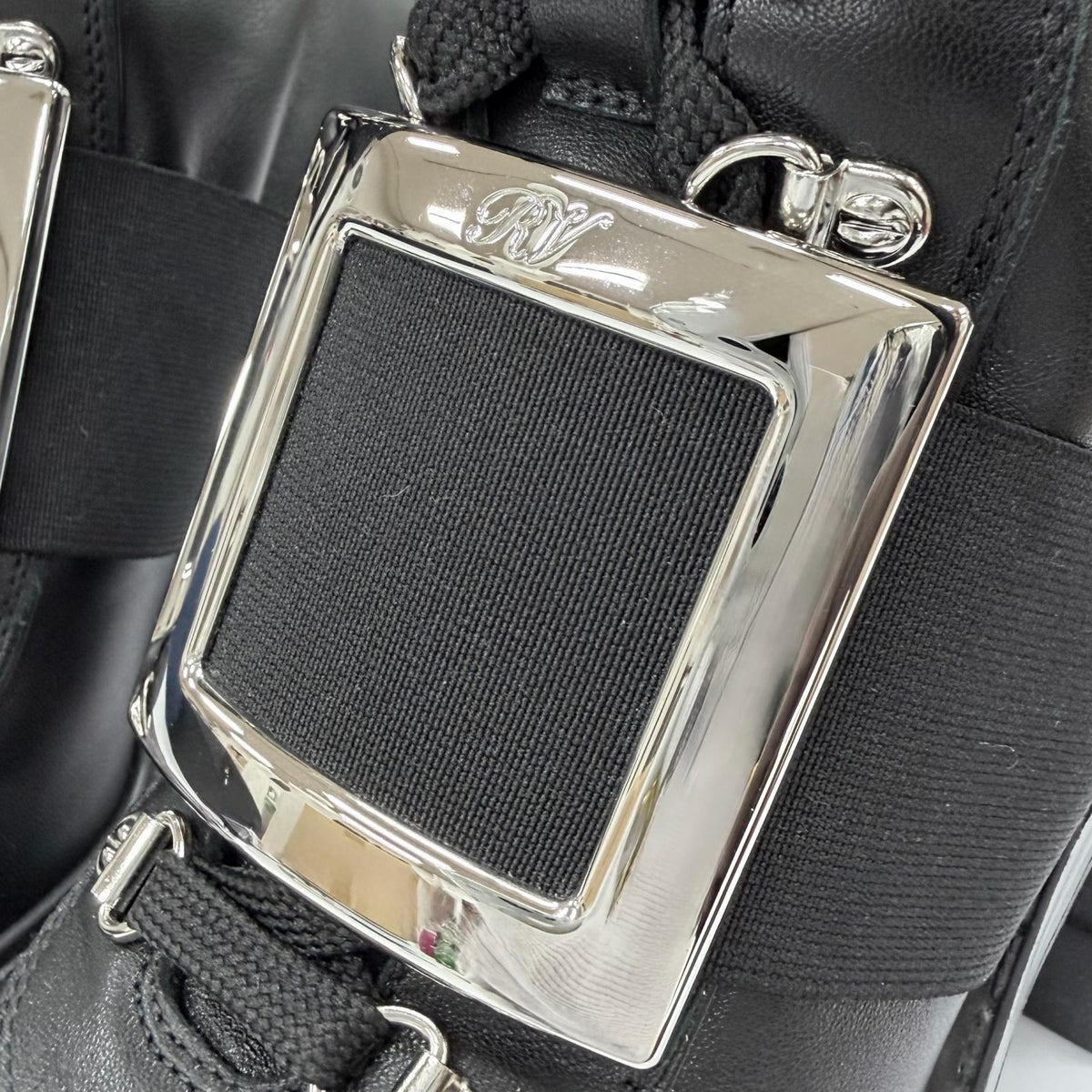 ロジェヴィヴィエ VIV UTILITY BOOTIE 85 ショートブーツ ブラック 35 レディース