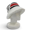 プラダ NYLON PADDED HAT ロゴデザイン バケットハット パデット ハット ホワイト M レディース