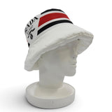 プラダ NYLON PADDED HAT ロゴデザイン バケットハット パデット ハット ホワイト M レディース