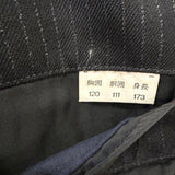 コム デ ギャルソン オム ドゥ 97sアーカイブ ストライプ柄 ビッグラペル シングル スーツ ブラック M メンズ