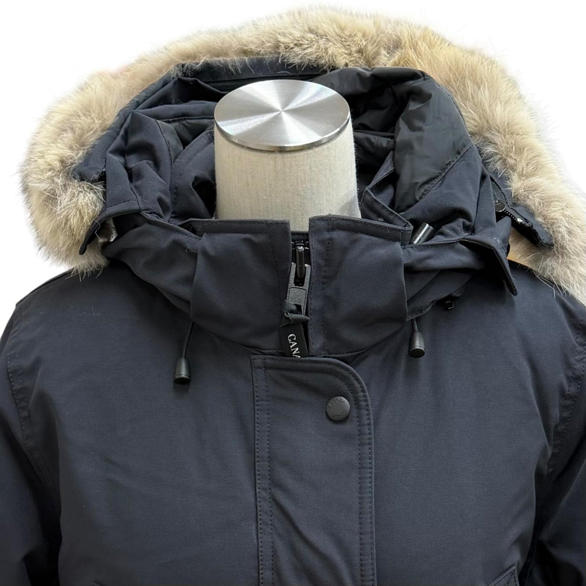 カナダグース Trillium Parka ファー・フード付 ダウンコート ネイビー L レディース
