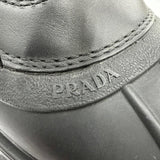 プラダ モノリス ロゴ入り レースアップブーツ ショートブーツ ブラック 36 レディース 未使用品