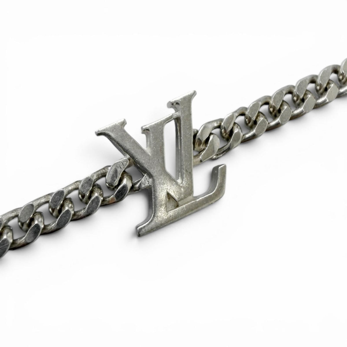 ルイヴィトン ブレスレット LV スパイク モノグラムフラワー ブレスレット シルバー メンズ