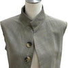 メゾンマルジェラ open front military jacket カットオフ ロング ベスト グレー系 36 レディース