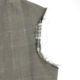 メゾンマルジェラ open front military jacket カットオフ ロング ベスト グレー系 36 レディース