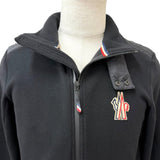 モンクレール グルノーブル MAGLIA CARDIGAN フリース ジャケット ブラック S メンズ