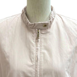 モンクレール GRUI レザーロゴパッチ付 ZIP UP ベスト ピンク 1 レディース