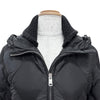 プラダ ベルト付き ダイヤモンドキルティング ジップアップ ダウンコート ブラック 38 レディース