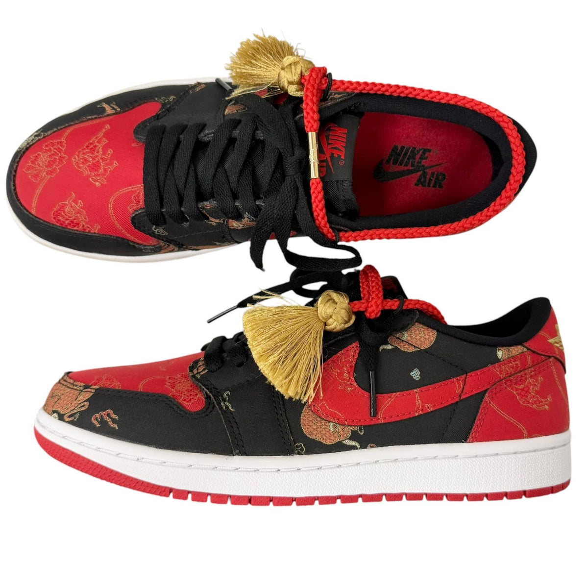 ナイキ AIR JORDAN1 LOW OG CNY チャイニーズニューイヤー ローカットスニーカー ブラック 25.5 メンズ