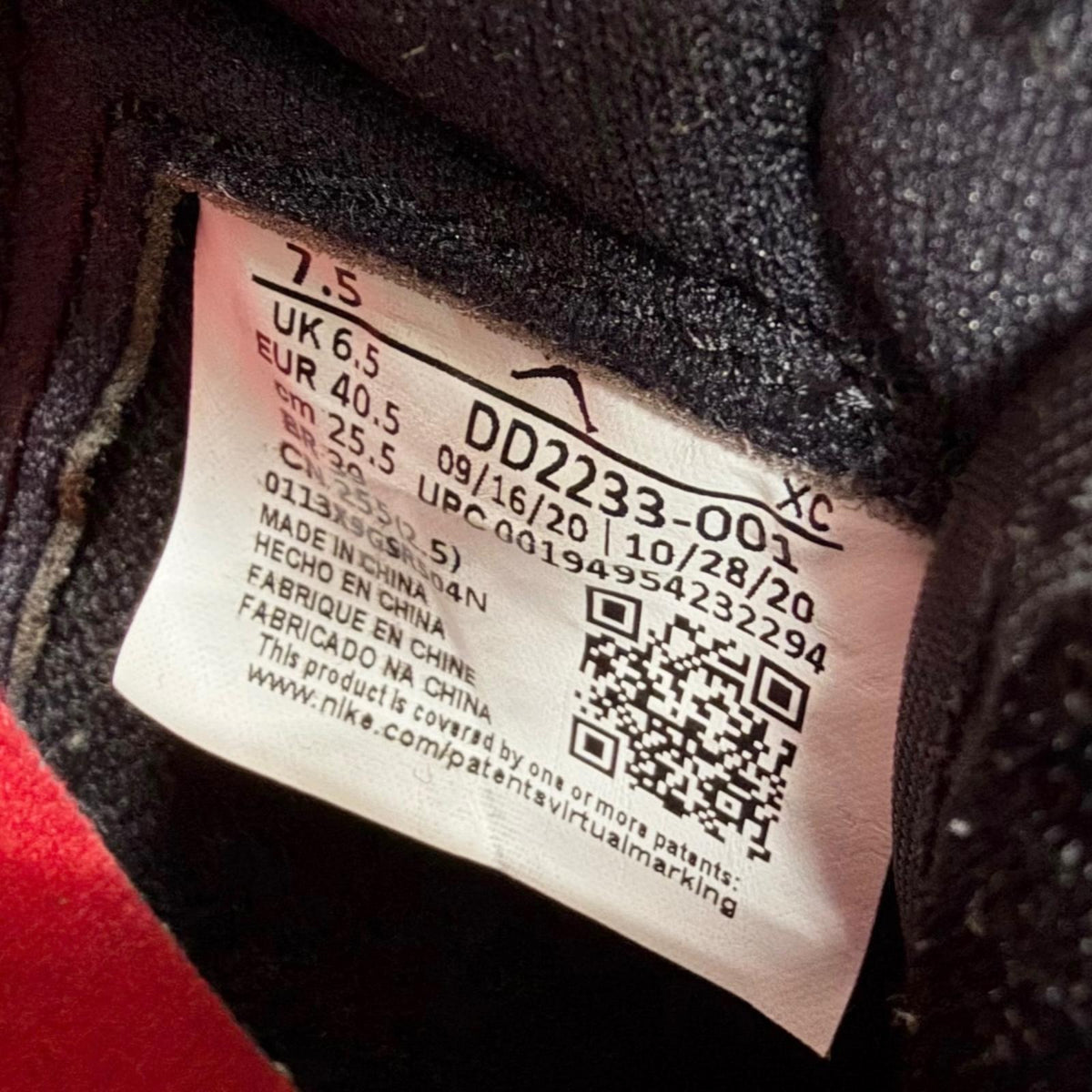 ナイキ AIR JORDAN1 LOW OG CNY チャイニーズニューイヤー ローカットスニーカー ブラック 25.5 メンズ