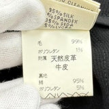 エルメス マルジェラ期 Hロゴボタン センタープレス パンツ ブラック 38 レディース