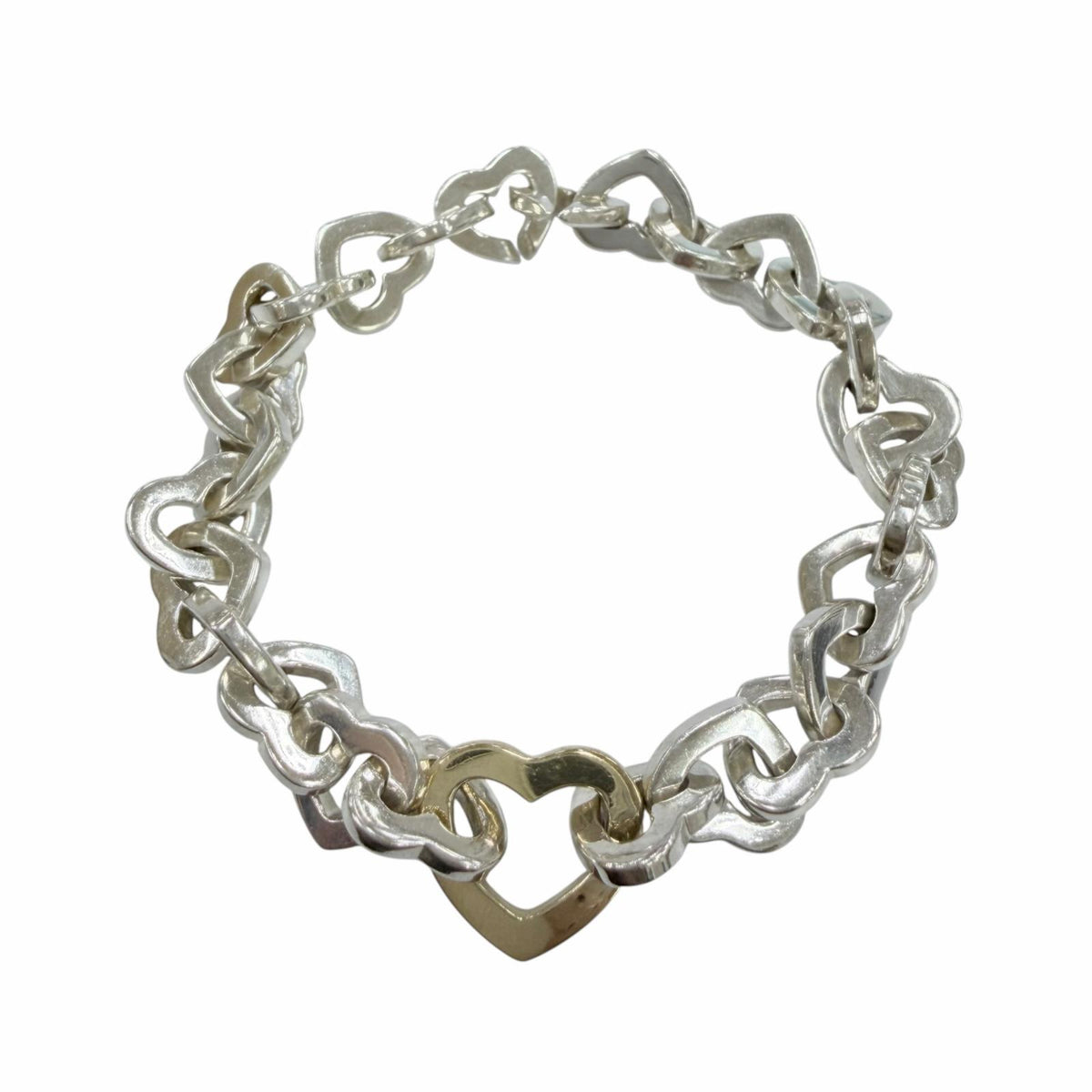 ティファニー ハートリンク ブレスレット コンビ アクセサリー ブレスレット シルバー レディース