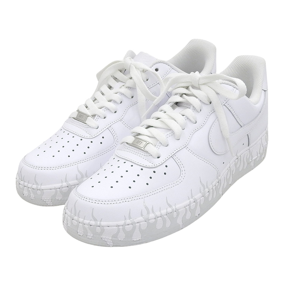 ナイキ AIR FORCE 1 エア フォース ワン ファイヤーパターン スニーカー ホワイト 29 メンズ