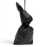 ジルサンダー RABBIT ラビット ポーチ ミディアム ウサギ ポーチ ブラック レディース