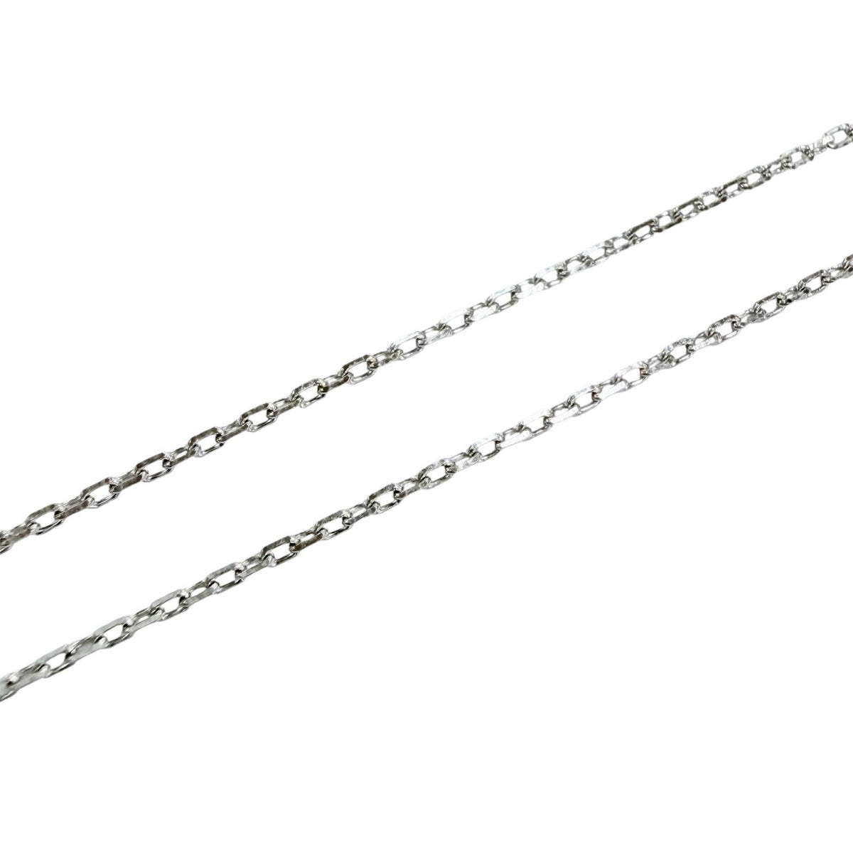 シンパシーオブソウル スムースクロス K18 WG ダイヤモンド0.05ct 11P スクエアチェーン付き ペンダント ネックレス ホワイトゴールド レディース