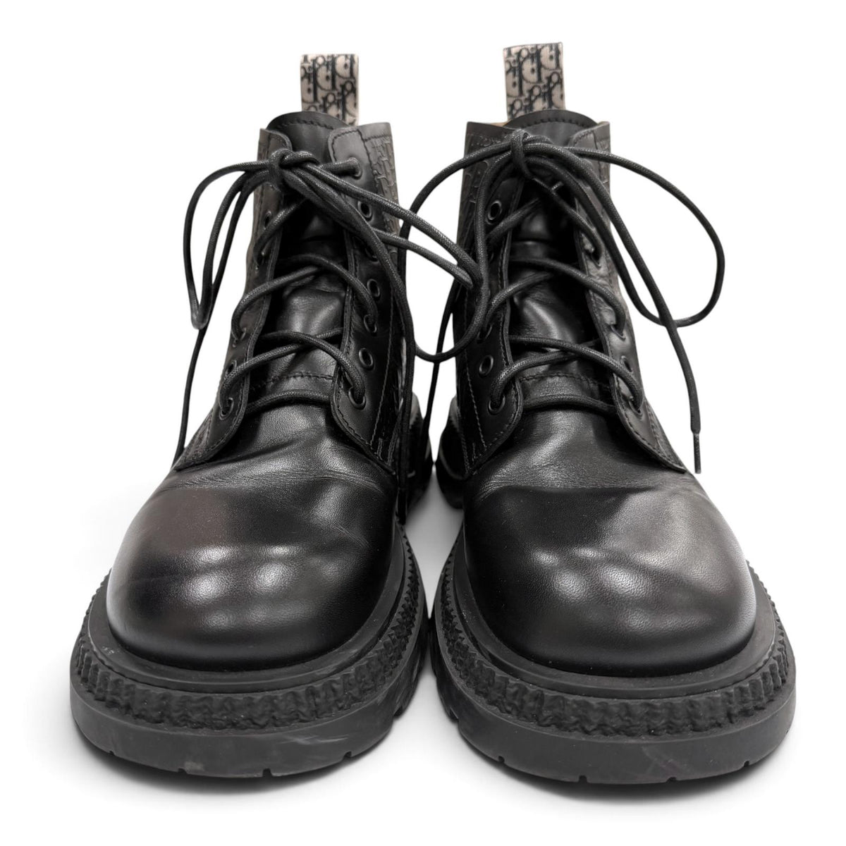 ディオール オム BUFFALO LACE-UP BOOTS オブリーク レースアップ ブーツ ブラック 41 メンズ