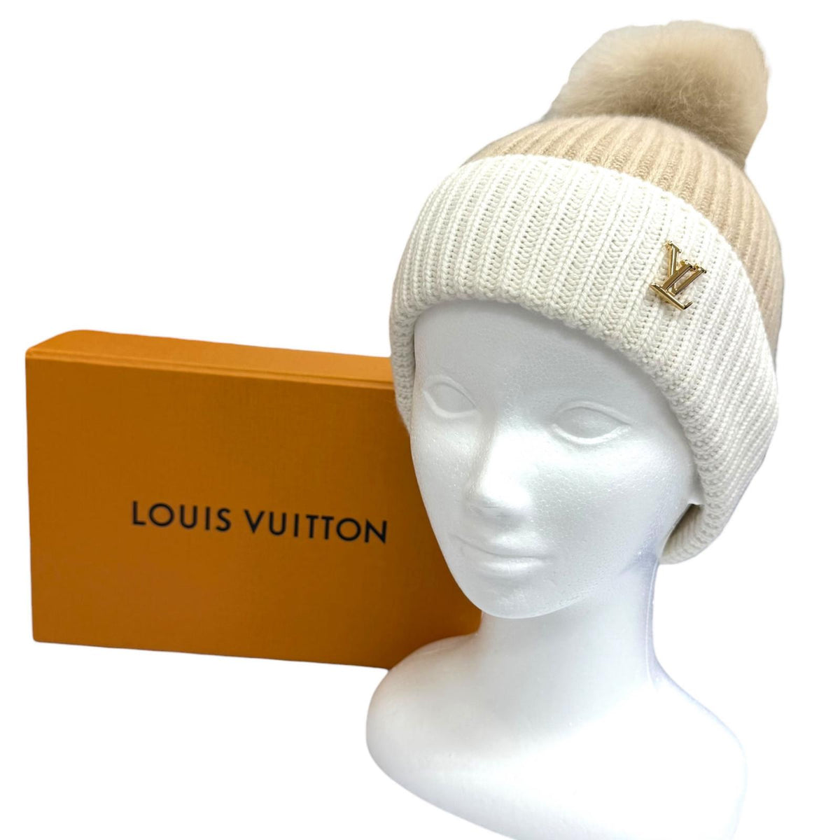 ルイヴィトン ビーニー・LV コールド スパーク ニットキャップ ベージュ レディース