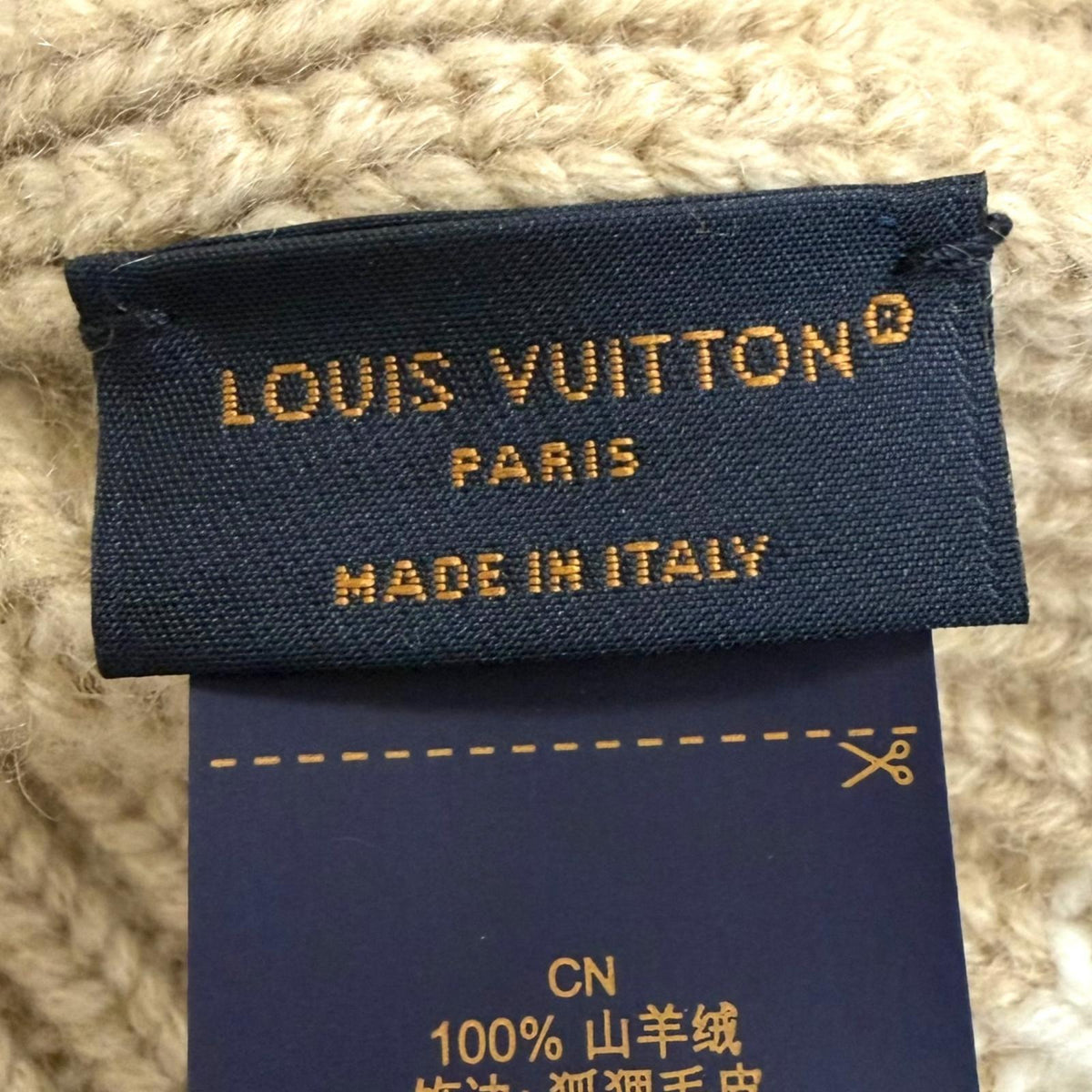 ルイヴィトン ビーニー・LV コールド スパーク ニットキャップ ベージュ レディース