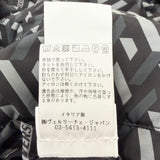 ヴェルサーチ グレカ ロゴ総柄 中綿入り ボンバージャケット ネイビー 46 メンズ