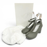 メゾンマルジェラ22 TABI アンクルストラップ レインシューズ パンプス カーキ 35 レディース