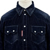 ディースクエアード Flocked Cord Jean Jacket コーデュロイ ジャケット ブラック 44 メンズ