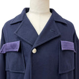 サルバム OVER BLOUSON JACKET ジャケット ダークネイビー M メンズ
