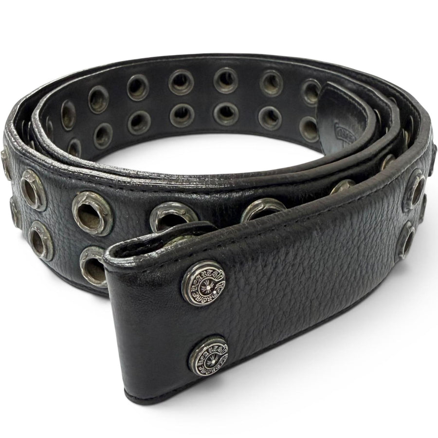 クロムハーツ STRAP DBL GROMMET STRAP DBL GROMMET ダブルグロメット ベルト ブラック 34 メンズ