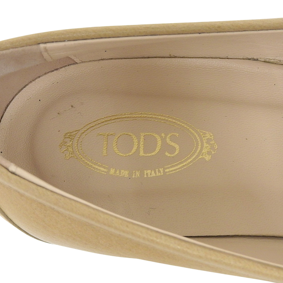 トッズ KATE ケイト ラウンドトゥ ローファー ベージュ 37.5 レディース