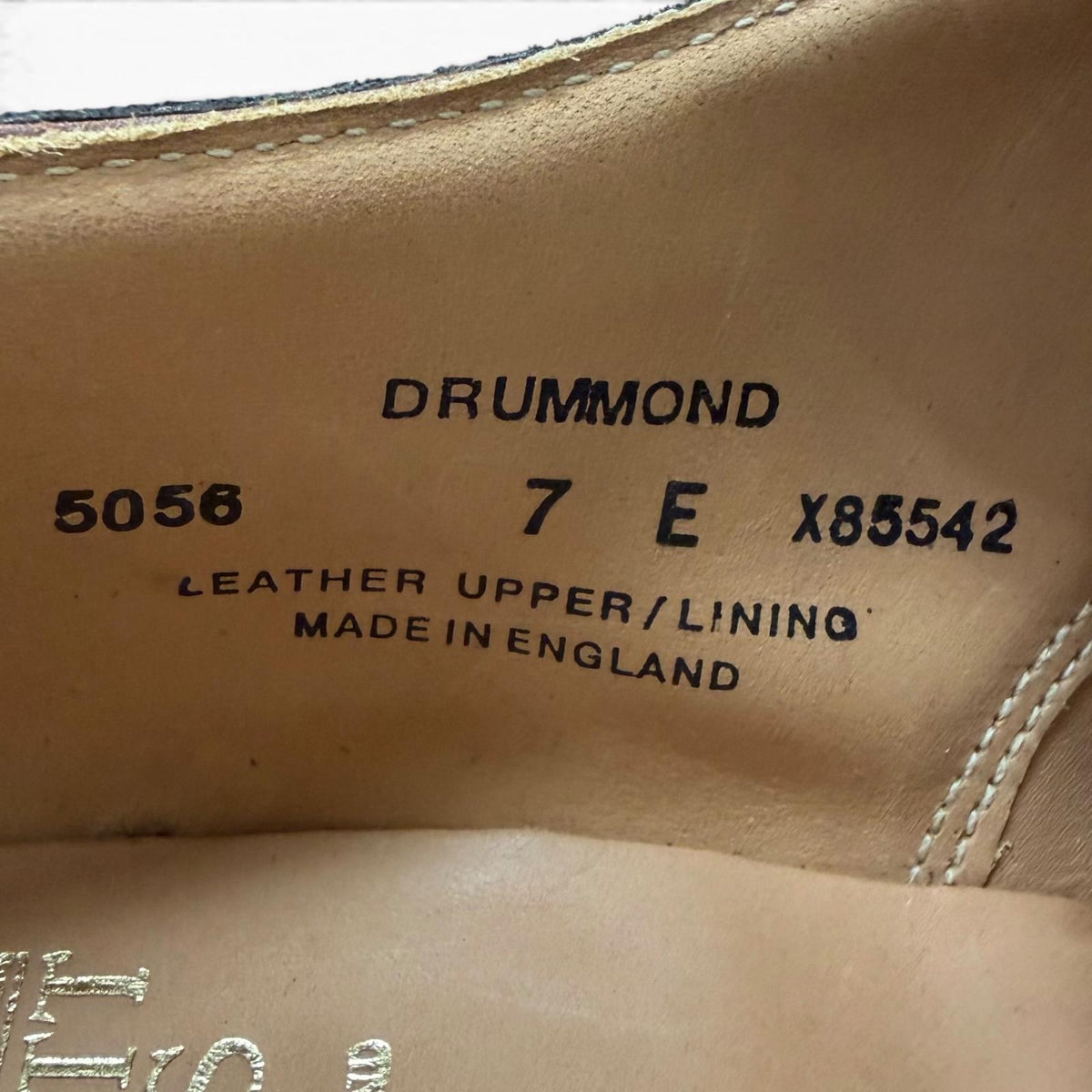 クロケットアンドジョーンズ DRUMMOND 348ラスト ウィングチップ フルブローグ ドレスシューズ ダークブラウン 7 E メンズ
