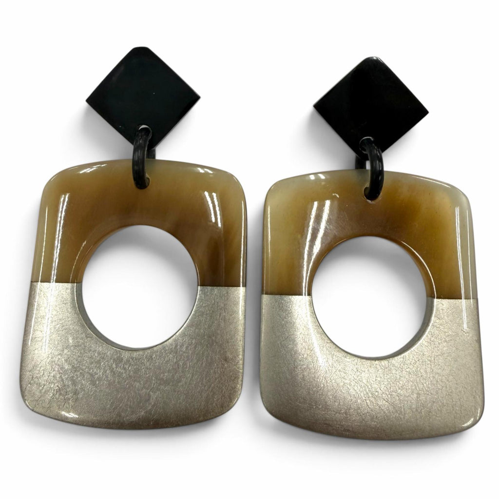 エルメス セリエ金具ポスト アクセサリー ピアス ベージュ レディース