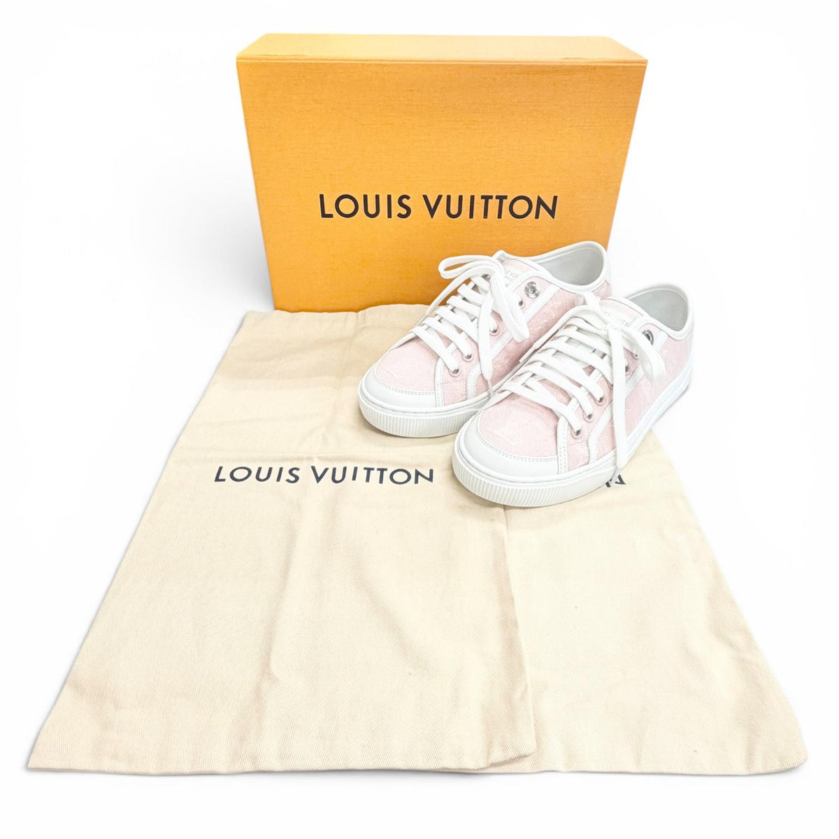 ルイヴィトン ノーティカル LV ラグーン スニーカー ローカットスニーカー ピンク 36 レディース