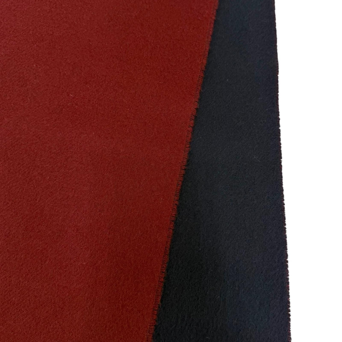 エルメス レクトヴェルソ Hロゴ刺繍 エンブロイダリー フリンジ マフラー ボルドー メンズ