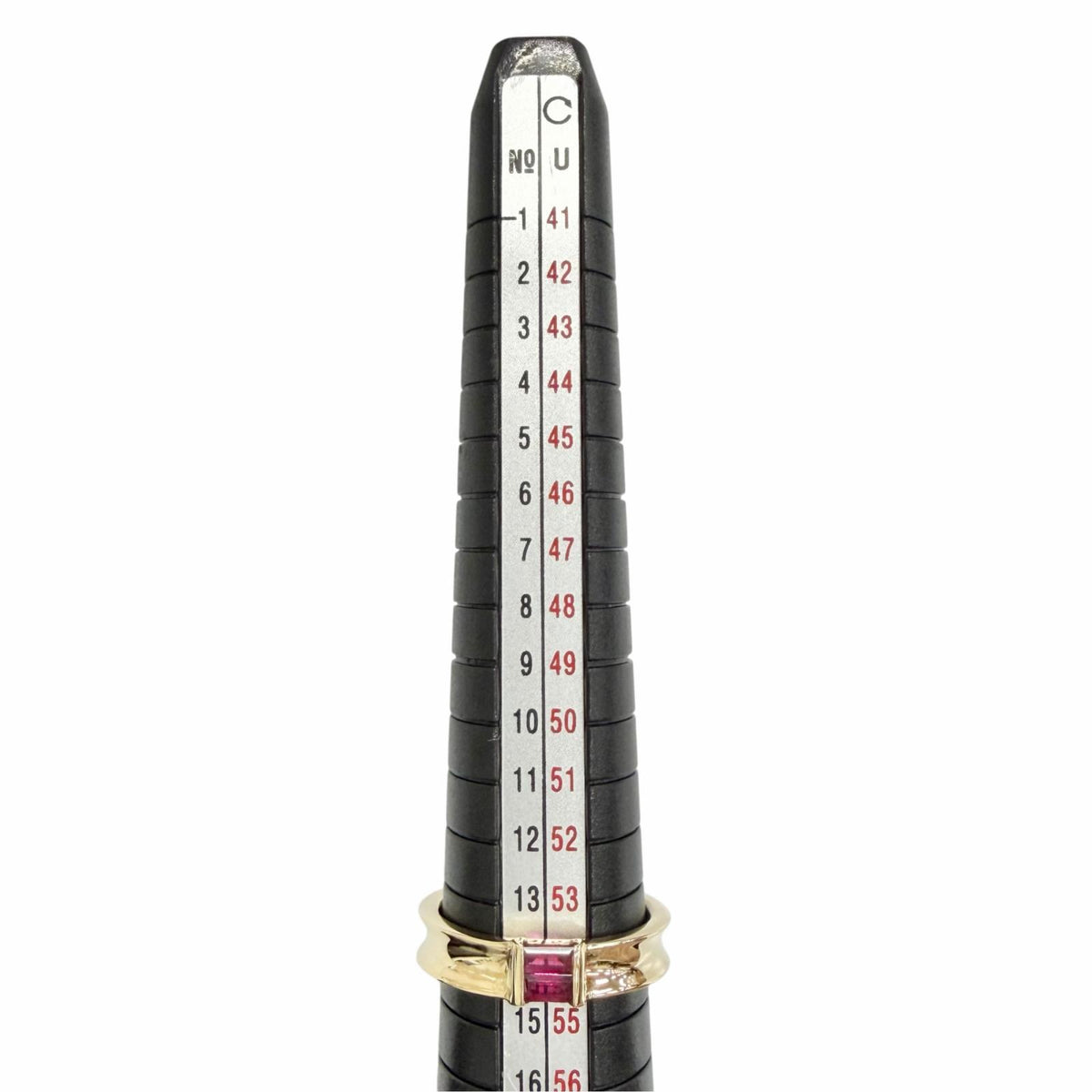 ティファニー スタッキング ルビー リング 750(YG) 5.68g 14号 リング 指輪 イエローゴールド JP14号 レディース