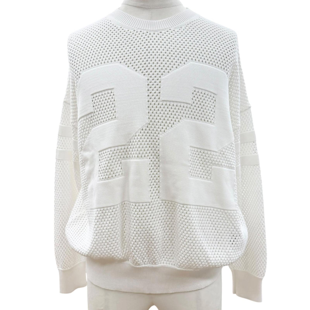 アミリ Tiger Mesh Graphic Crewneck Sweatshirt ニット ホワイト S メンズ