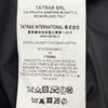 タトラス BOESIO ロゴワッペン フーデッド ダブルジップアップ ダウンジャケット ブラック 3 メンズ