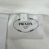 プラダ トライアングルロゴ 半袖Ｔシャツ ホワイト S レディース 未使用品
