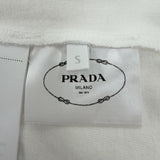 プラダ トライアングルロゴ 半袖Ｔシャツ ホワイト S レディース 未使用品