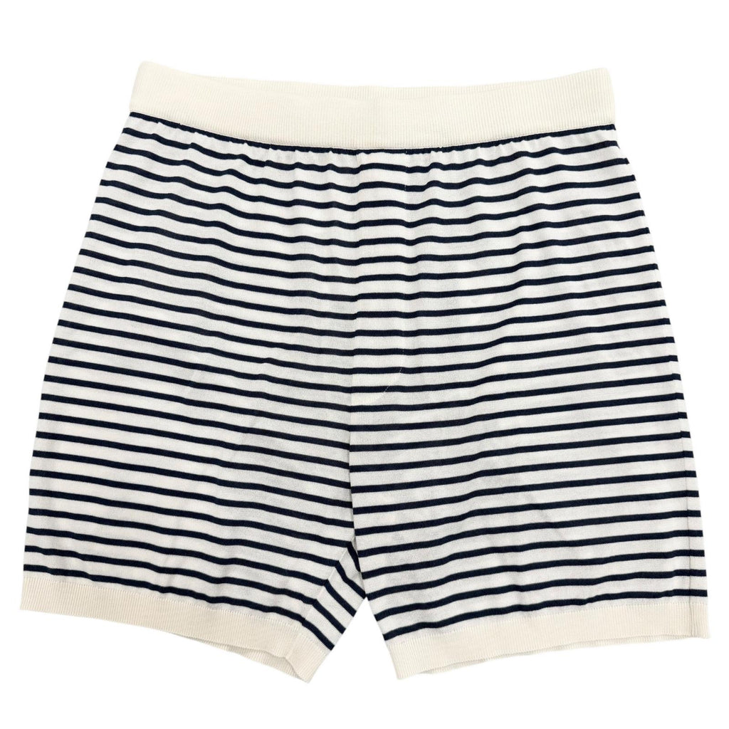 プラダ ボーダー柄 ショートパンツ ホワイト 46 メンズ 未使用品