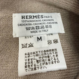 エルメス Hロゴデザイン ニットキャップ ベージュ M レディース